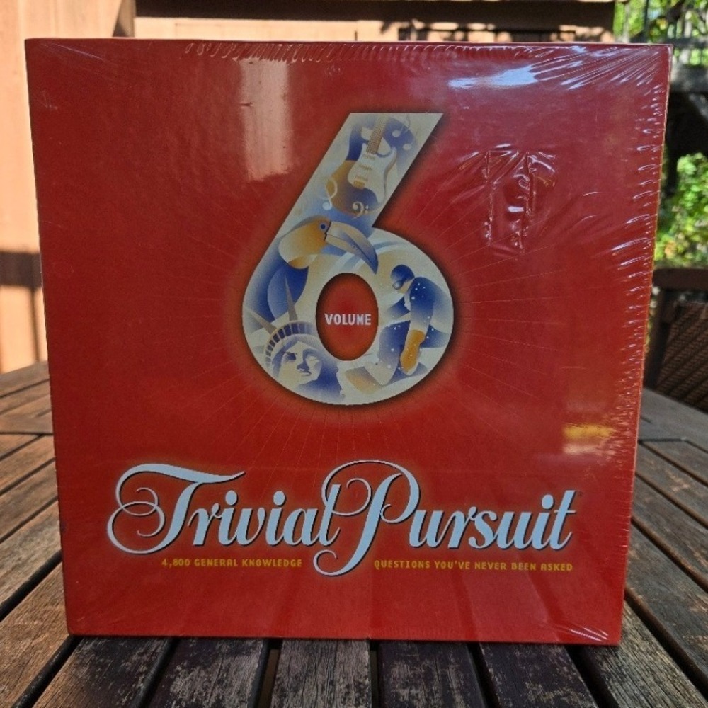 Vintage Trivial Pursuit Volume 6 Board Game Parker Brothers Sealed